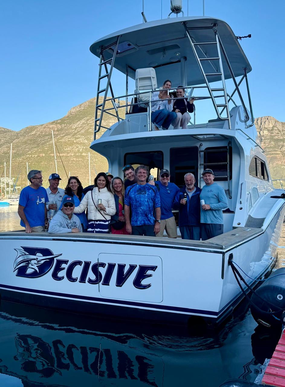 Guests gathered aboard the new Decisive