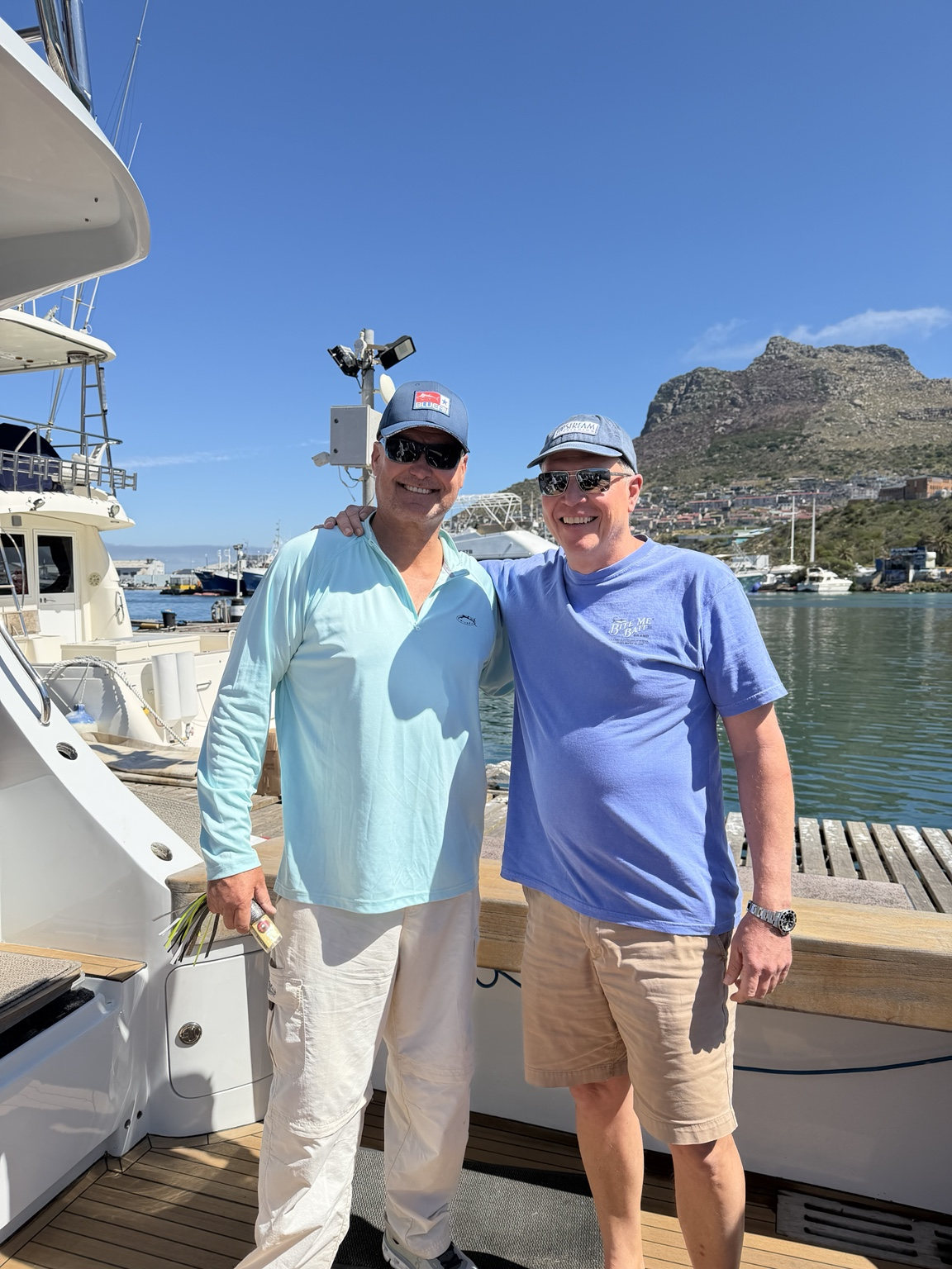 Friends celebrating the christening in Hout Bay