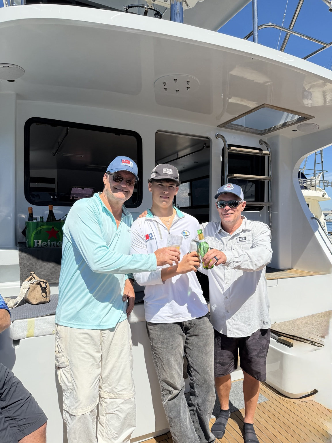 A toast aboard the new Decisive